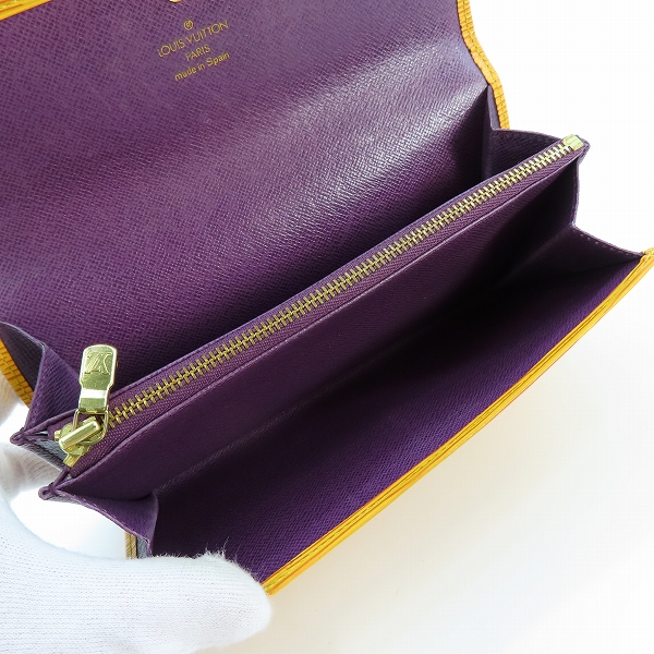 実際に弊社で買取させて頂いたLOUIS VUITTON/ルイヴィトン エピ ポルトフォイユ サラ 二つ折り長財布 M60319 の画像 3枚目