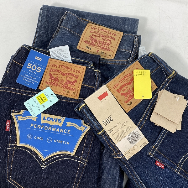 実際に弊社で買取させて頂いた【おまとめ/未使用含む】LEVIS/リーバイス 505/502/511 デニムパンツの画像 2枚目