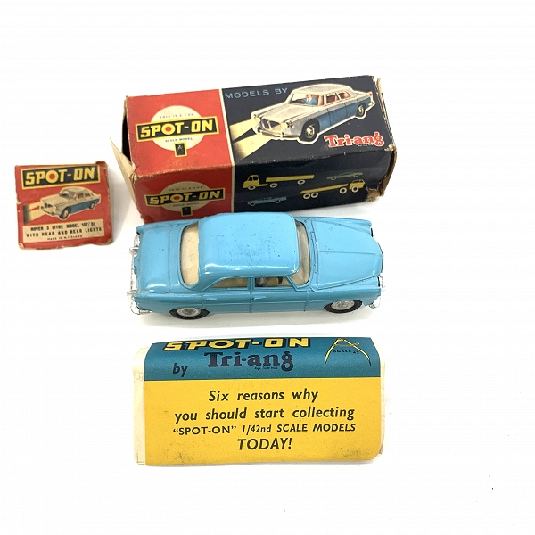 実際に弊社で買取させて頂いたTri-ang SPOT-ON/スポットオン 1/42 ROVER 3 LITER MODEL 157/SL WITH HEAD AND REAR LIGHTS/ローバー3 ライトレ ミニカーの画像 8枚目