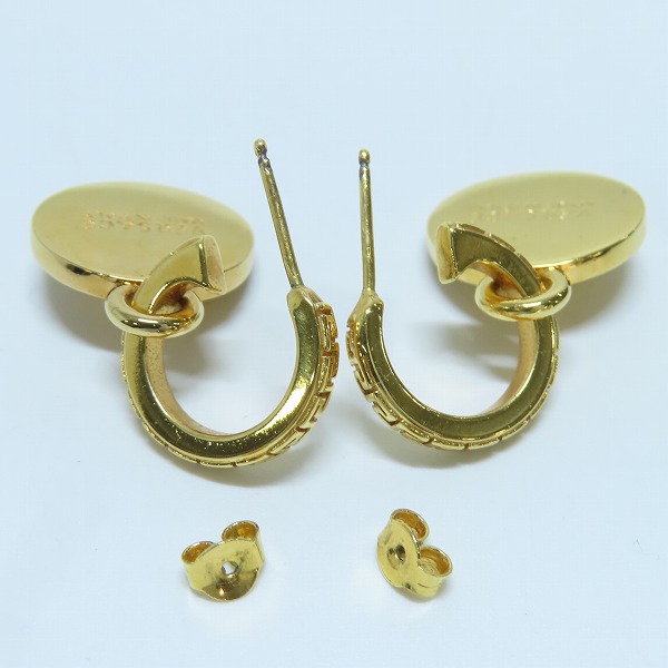 実際に弊社で買取させて頂いたVERSACE/ヴェルサーチ ゴールド メデューサ ピアス 両耳の画像 4枚目