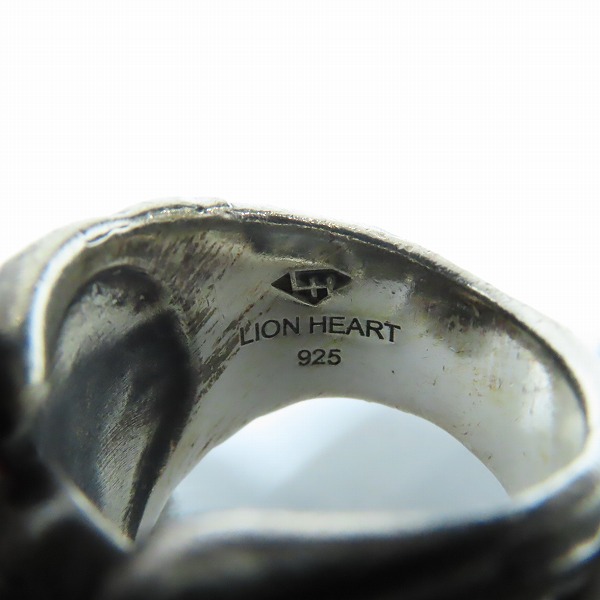 実際に弊社で買取させて頂いたLION HEART/ライオンハート ウイングスカルリング 12.5-15号の画像 6枚目
