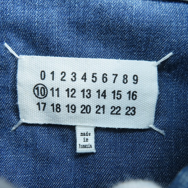 実際に弊社で買取させて頂いたMaison Martin Margiela 10/メゾンマルタンマルジェラ デニム ウエスタンシャツ S50DL0319/39の画像 2枚目