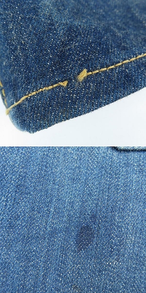 実際に弊社で買取させて頂いたLEVI'S/リーバイス S501XX 44年復刻 大戦モデル バレンシア工場 米国製 555刻印 デニムパンツ 44501-0022/W33L36の画像 9枚目