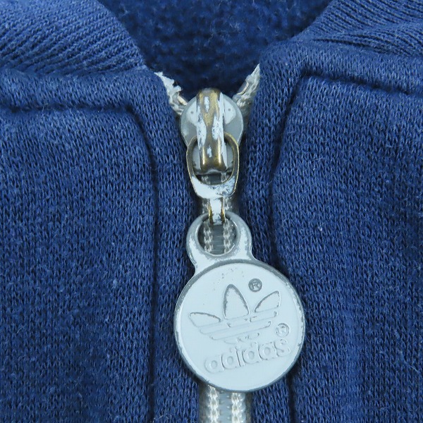 実際に弊社で買取させて頂いたadidas/アディダス ヴィンテージ 銀タグ ジップアップ プルオーバーパーカーの画像 4枚目