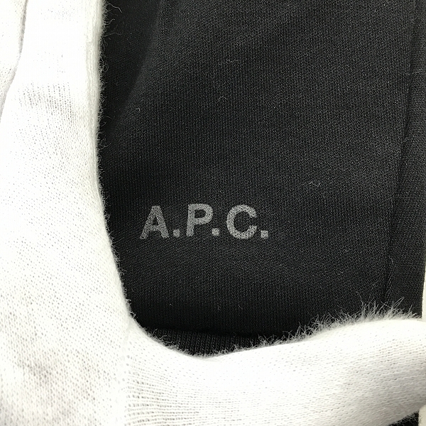 実際に弊社で買取させて頂いたA.P.C./アーペーセー シャドーロゴプリント ダブルネック クルーネックカットソー 24243-1-99911/Mの画像 5枚目