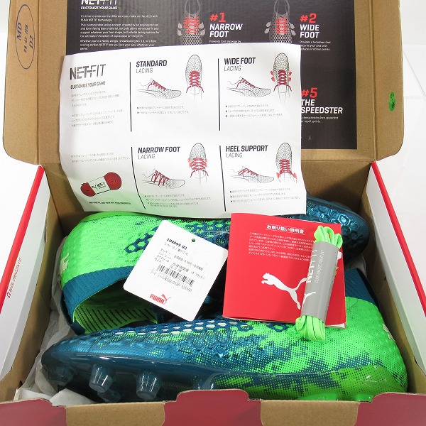 実際に弊社で買取させて頂いた【未使用】PUMA/プーマ フューチャー 18.1 NETFIT HG/スパイクシューズ/104899-02/26の画像 7枚目