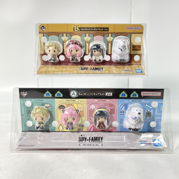 実際に弊社で買取させて頂いた【未開封】一番くじ SPY×FAMILY/スパイファミリー A賞/B賞 ちょこのっこフィギュアセット 2点セット