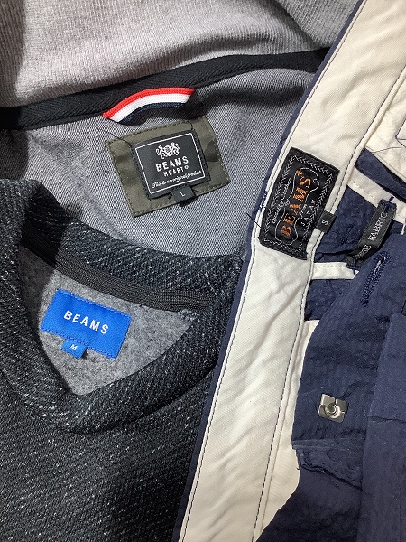 実際に弊社で買取させて頂いた【おまとめ】BEAMS/ビームス ジップアップブルゾン/半袖シャツ/パンツ 等の画像 1枚目