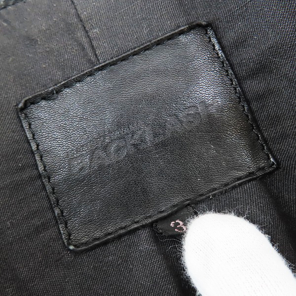 実際に弊社で買取させて頂いたISAMU KATAYAMA BACKLASH/バックラッシュ ドイツカーフ ダブルライダース 1148-02/Lの画像 2枚目