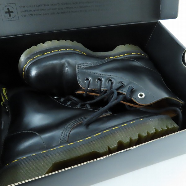 実際に弊社で買取させて頂いたDr.Martens×Y's/ドクターマーチン×ワイズ ヨウジヤマモト Y's 101 6ホール バックジップ ブーツ  28025001/UK5の画像 7枚目
