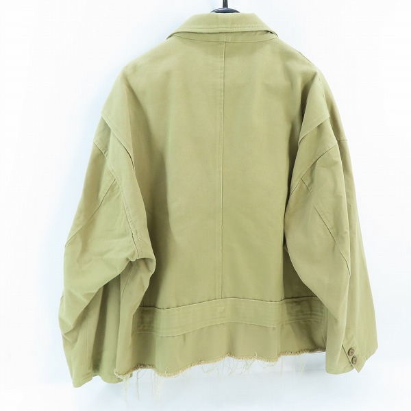 実際に弊社で買取させて頂いたdoublet/ダブレット 21SS SILK CHINO CUT-OFF JACKET/カットオフジャケット 21SS10JK39/Lの画像 1枚目