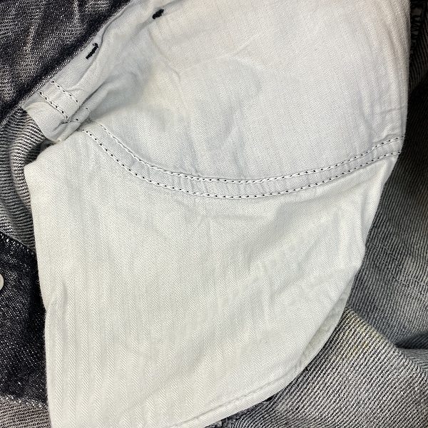 実際に弊社で買取させて頂いたGUCCI/グッチ ストレートパンツ ボタンフライ 222123 XZ403/48の画像 7枚目