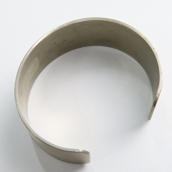 実際に弊社で買取させて頂いたAMP JAPAN/アンプジャパン German Silver Plane Bangle バングル 16AT-355の画像 5枚目
