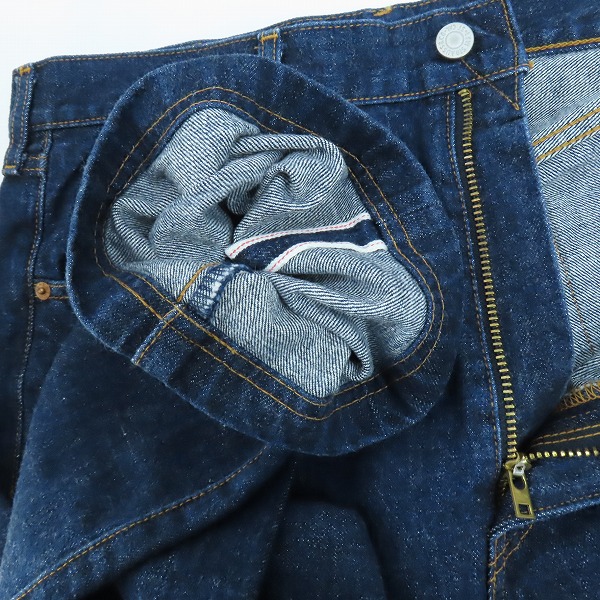 実際に弊社で買取させて頂いたLEVIS/リーバイス 502-XX 刻印J22 日本製 ビッグE 赤耳 TALONジップ デニムパンツ/W36 L36の画像 2枚目