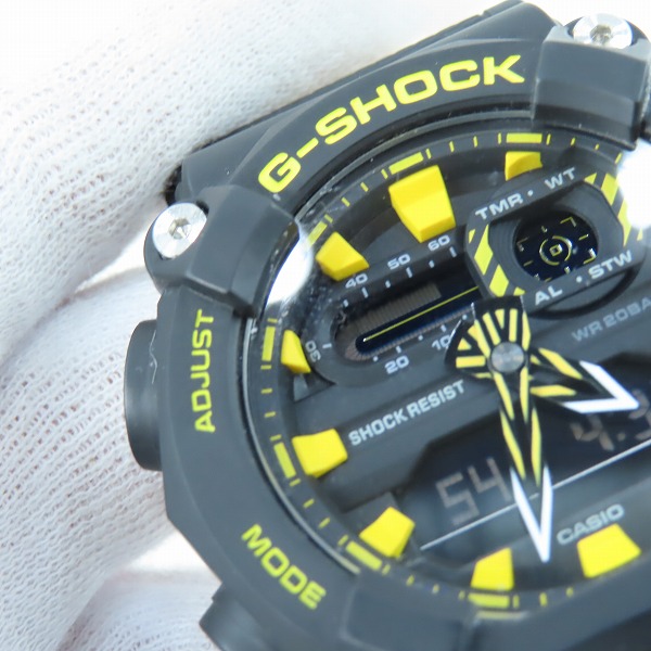 実際に弊社で買取させて頂いたG-SHOCK/Gショック デジアナ コンビネーション モデル 腕時計 GA-900A-1A9JFの画像 5枚目