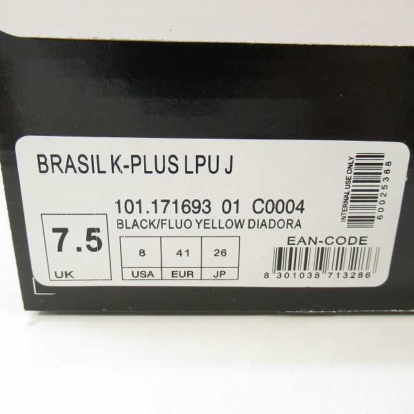 実際に弊社で買取させて頂いたDIADORA/ディアドラ BRASIL K-PLUS LPU J/スパイクシューズ/101.171693-01/26の画像 9枚目