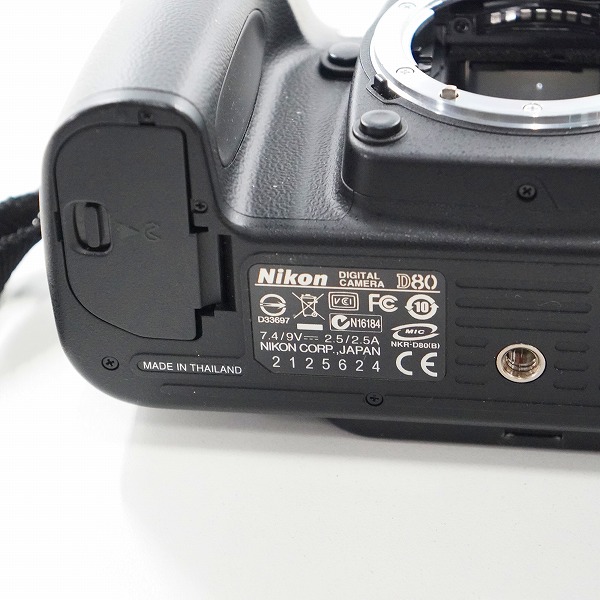 実際に弊社で買取させて頂いたNikon/ニコン D80 デジタル一眼レフカメラ ボディ 動作未確認の画像 5枚目