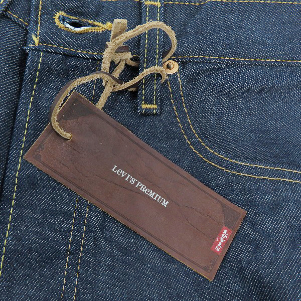 実際に弊社で買取させて頂いた【未使用】LEVIS/リーバイス 501 PREMIUM デニムパンツ 赤耳 鹿革 US501-0001/W32L36の画像 9枚目