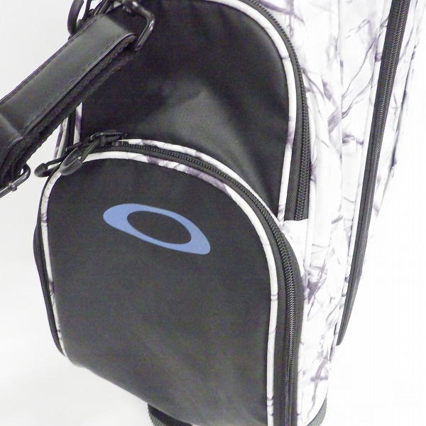 実際に弊社で買取させて頂いたOAKLEY/オークリー ゴルフ 921568 JP 6分割キャディバッグ ブラックｘプリントの画像 5枚目