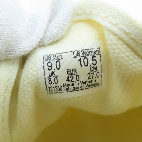 実際に弊社で買取させて頂いた(2)VANS/バンズ AUTHENTIC/オーセンティック ローカットスニーカー 721356/27の画像 5枚目