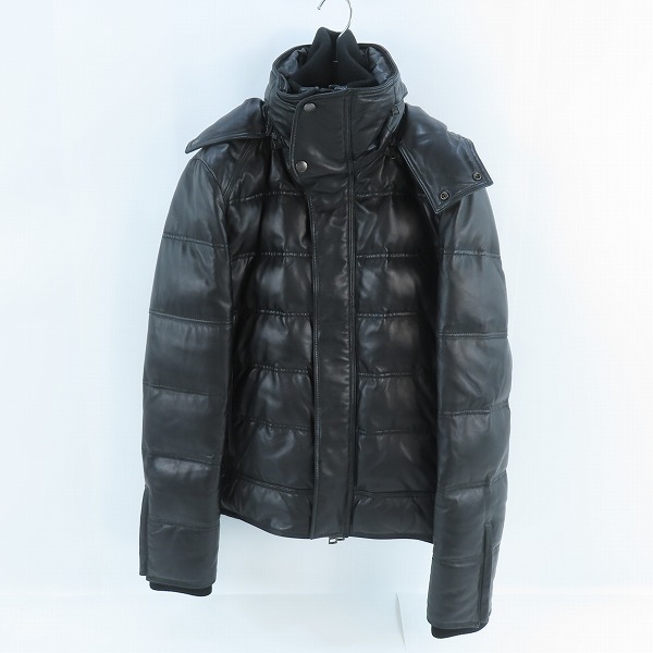 実際に弊社で買取させて頂いたAKM/エーケーエム ラムレザー ダウンジャケット ブラック/L