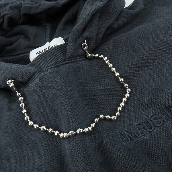 実際に弊社で買取させて頂いたAMBUSH/アンブッシュ BALLCHAIN HOODIE/ボールチェーンフーディ/スウェットパーカー/BMBB027F23FLE001/Lの画像 9枚目