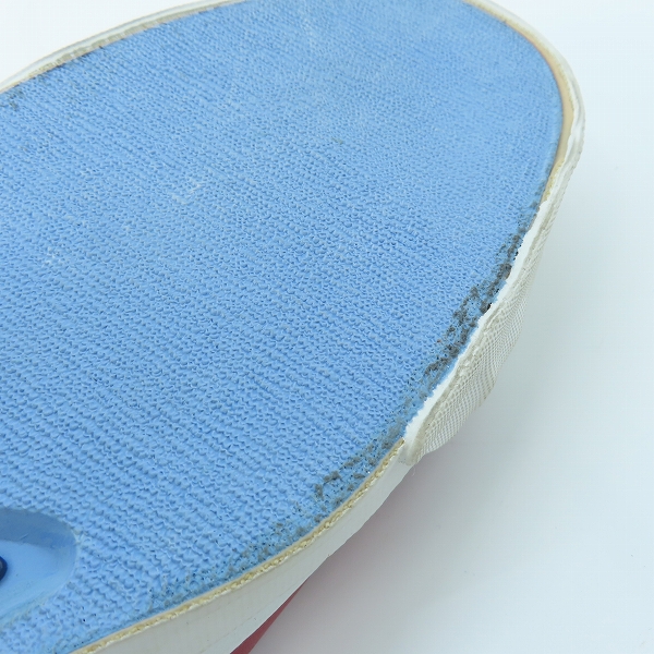 実際に弊社で買取させて頂いたCONVERSE/コンバース USA製 JACK PURCELL LOW RED LEATHER スニーカー 19653/9の画像 6枚目