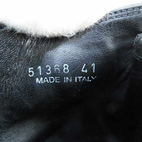 実際に弊社で買取させて頂いたRick Owens/リックオウエンス RAMONES/ラモーンズ スウェードレザー サイドジップスニーカー 41の画像 5枚目