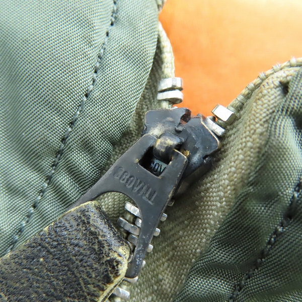 実際に弊社で買取させて頂いたUS ARMY/米軍実物 ALPHA INDUSTRIES社製/1972年製/70S/ヴィンテージ L-2Bジャケット Mの画像 7枚目