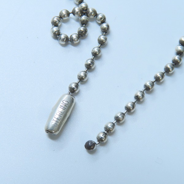 実際に弊社で買取させて頂いた【原本/インボイス】CHROME HEARTS/クロムハーツ CRS BBY FAT/CHクロス ベビーファットチャーム ボールチェーン付きの画像 5枚目