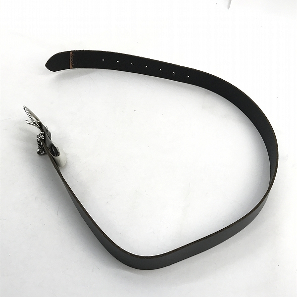 実際に弊社で買取させて頂いた【JPタグ】DIESEL/ディーゼル チェーン装飾 レザーベルト 90cm の画像 9枚目