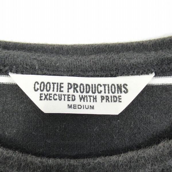 実際に弊社で買取させて頂いたCOOTIE/クーティー Supima Border Oversized S/S Tee/スーピマ ボーダー ビックシルエット ショート スリーブ Tシャツ/Mの画像 2枚目