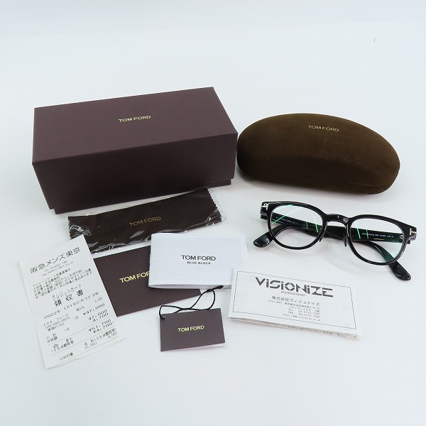 実際に弊社で買取させて頂いたTOM FORD/トムフォード メガネフレーム TF5783-D-Bの画像 8枚目