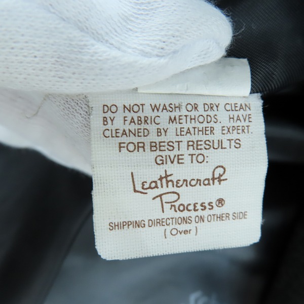 実際に弊社で買取させて頂いたSchott/ショット ボアライナー付き シングルレザーライダースジャケット /36の画像 4枚目