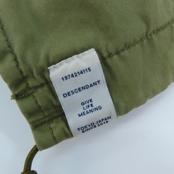実際に弊社で買取させて頂いたDESCENDANT/ディセンダント D-51M NYCO JACKET ミリタリー モッズコート/2の画像 8枚目