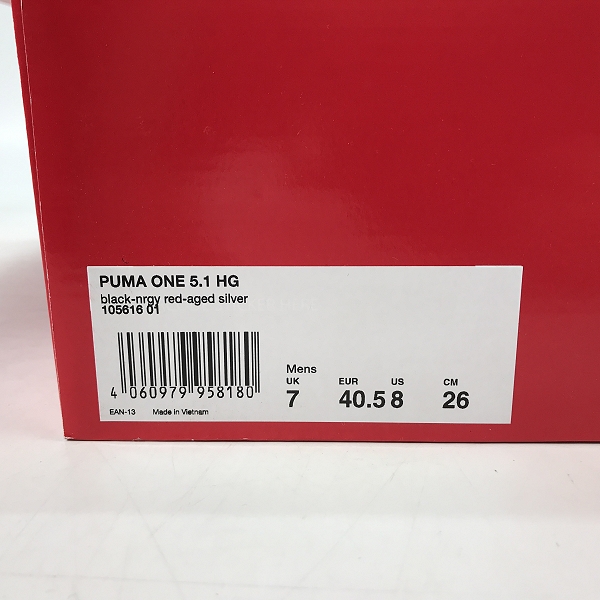 実際に弊社で買取させて頂いた【未使用】PUMA/プーマ ワン 5.1 HG サッカースパイク/105616 01/26の画像 7枚目