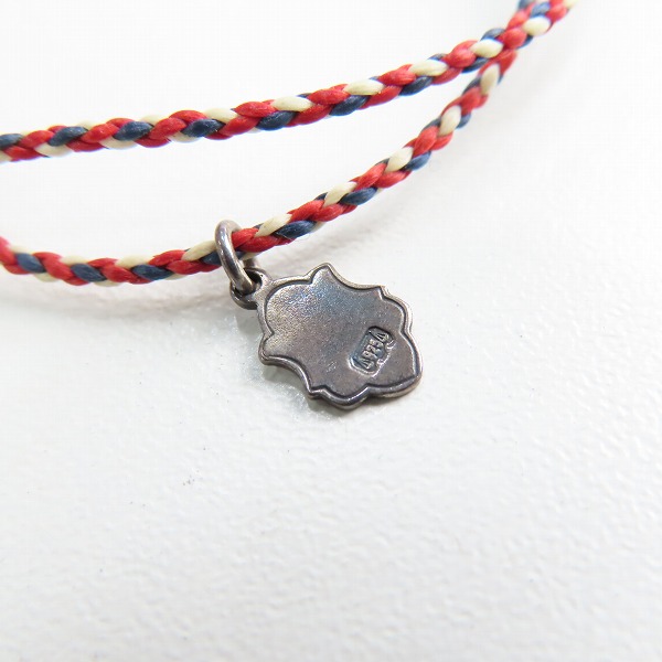 実際に弊社で買取させて頂いた(1)AMP JAPAN/アンプジャパン ホースシュー ブレスレット レッド/ネイビーの画像 6枚目