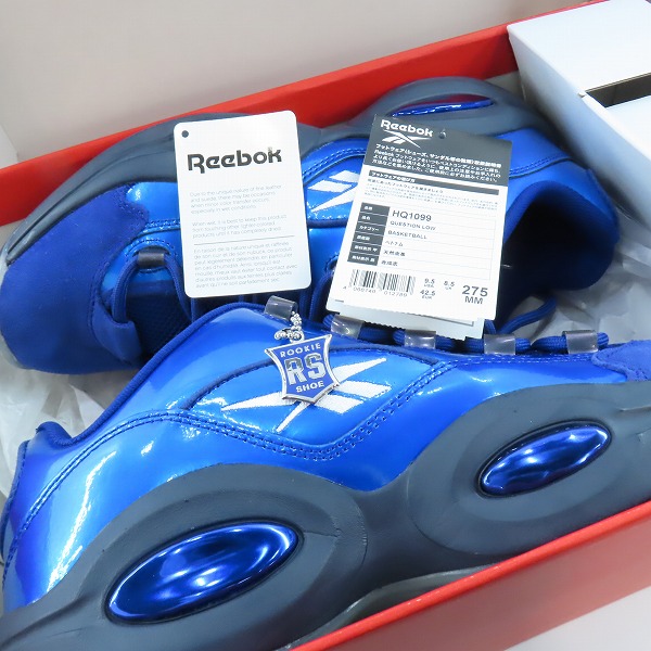 実際に弊社で買取させて頂いたReebok/リーボック QUESTION LOW クエスチョン スニーカー HQ1099/27.5の画像 7枚目