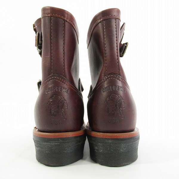 実際に弊社で買取させて頂いたCHIPPEWA/チペワ コードバン 7インチ ショート エンジニアブーツ 91067/9.5Eの画像 1枚目