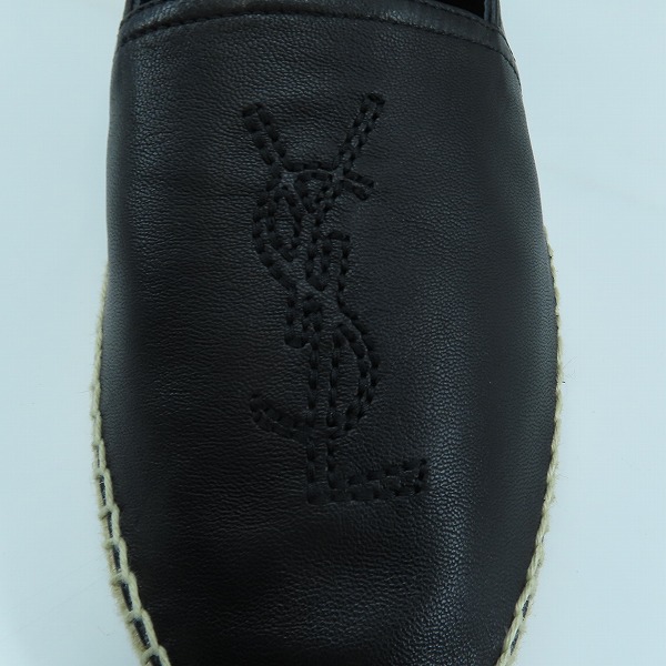 実際に弊社で買取させて頂いたSAINT LAURENT/サンローラン YSLロゴ 刺繍 エスパドリーユ 471740/40の画像 6枚目