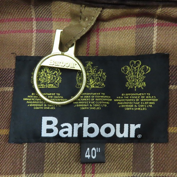 実際に弊社で買取させて頂いたBarbour/バブアー オイルドジャケット/コート/40の画像 2枚目