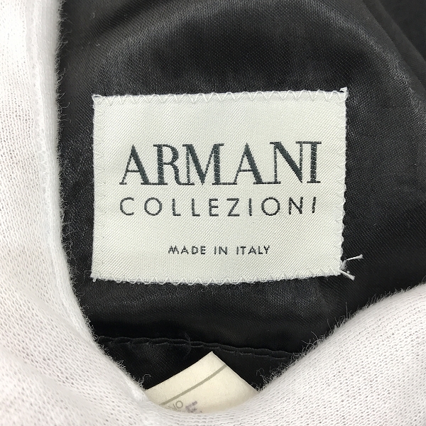 実際に弊社で買取させて頂いたARMANI COLLEZIONI/アルマーニ コレッツィオーニ ウール/レーヨン/カシミヤ混 コート /48の画像 2枚目