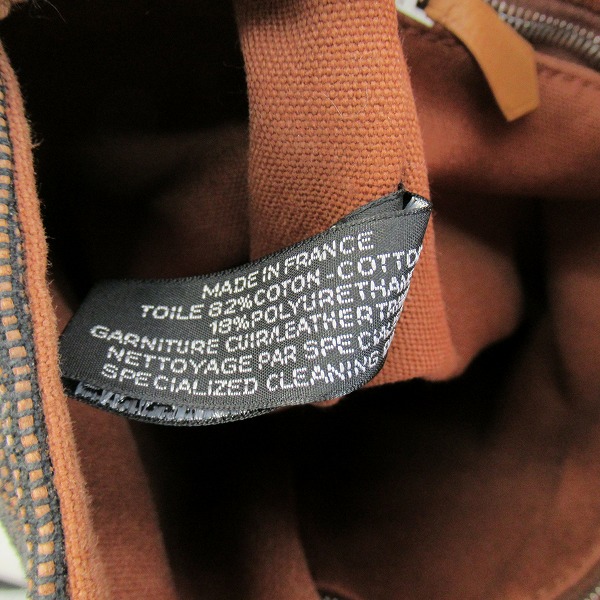 実際に弊社で買取させて頂いたHERMES/エルメス サクソーPM バケツ型 ハンドバッグ トワルアッシュブラウンの画像 6枚目