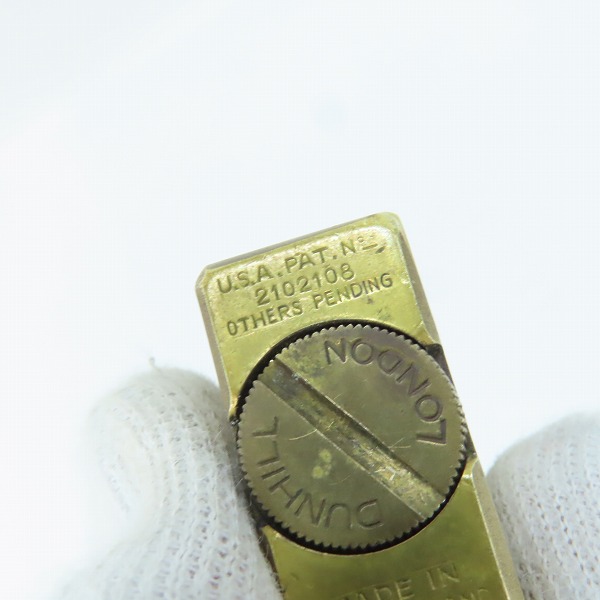 実際に弊社で買取させて頂いた【ジャンク】dunhill/ダンヒル U.S.PATENT No.2102108 ヴィンテージ オイルライターの画像 6枚目