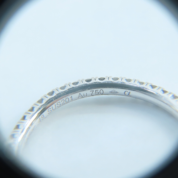 実際に弊社で買取させて頂いたCartier/カルティエ K18WG ETINCELLE/エタンセル ドゥ カルティエ ウェディング 7.5号の画像 7枚目