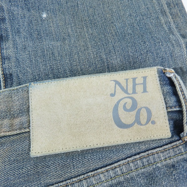 実際に弊社で買取させて頂いたNEIGHBORHOOD ネイバーフッド RUST.SAVAGE.NARROW/14OZ-PT デニムパンツ ジーンズ リペア加工 132DCNH-PTM21 Sの画像 2枚目