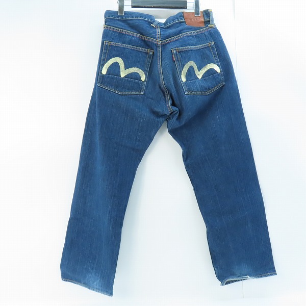 実際に弊社で買取させて頂いたEVISU/エヴィス カモメプリント デニムパンツ 33×35の画像 1枚目