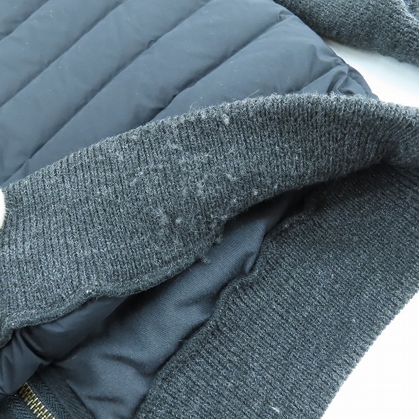 実際に弊社で買取させて頂いたB:MING by BEAMS/ビーミング バイ ビームス 20AW フレンチダウン ニットコンビ ブルゾン 91-18-0022-286/Mの画像 5枚目