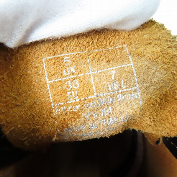 実際に弊社で買取させて頂いたDr.Martens×Y's/ドクターマーチン×ワイズ ヨウジヤマモト Y's 101 6ホール バックジップ ブーツ  28025001/UK5の画像 5枚目