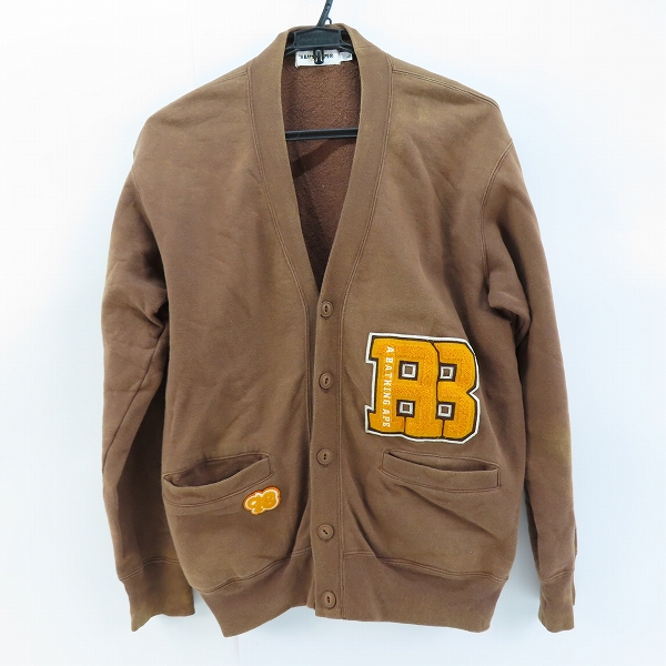 実際に弊社で買取させて頂いたA BATHING APE/アベイシングエイプ  パッチ付き スウェット カーディガン/L